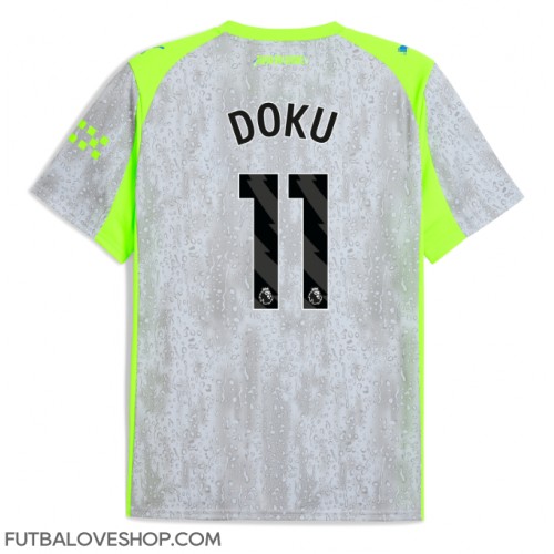 Dres Manchester City Jeremy Doku #11 Tretina 2025-26 Krátky Rukáv